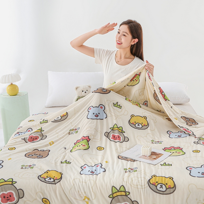 91家纺网 家纺一手货源 找家纺 天之悦家纺 2026新款网销直播热款印花冰皮小凉被夏被夏凉被空调被 瑞迪