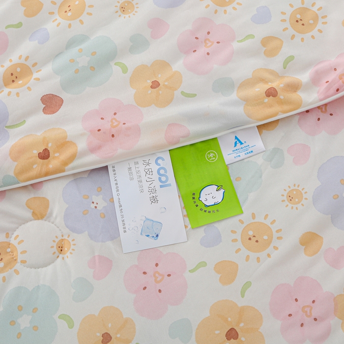 91家纺网 家纺一手货源 找家纺 天之悦家纺 2026新款网销直播热款印花冰皮小凉被夏被夏凉被空调被 芯语