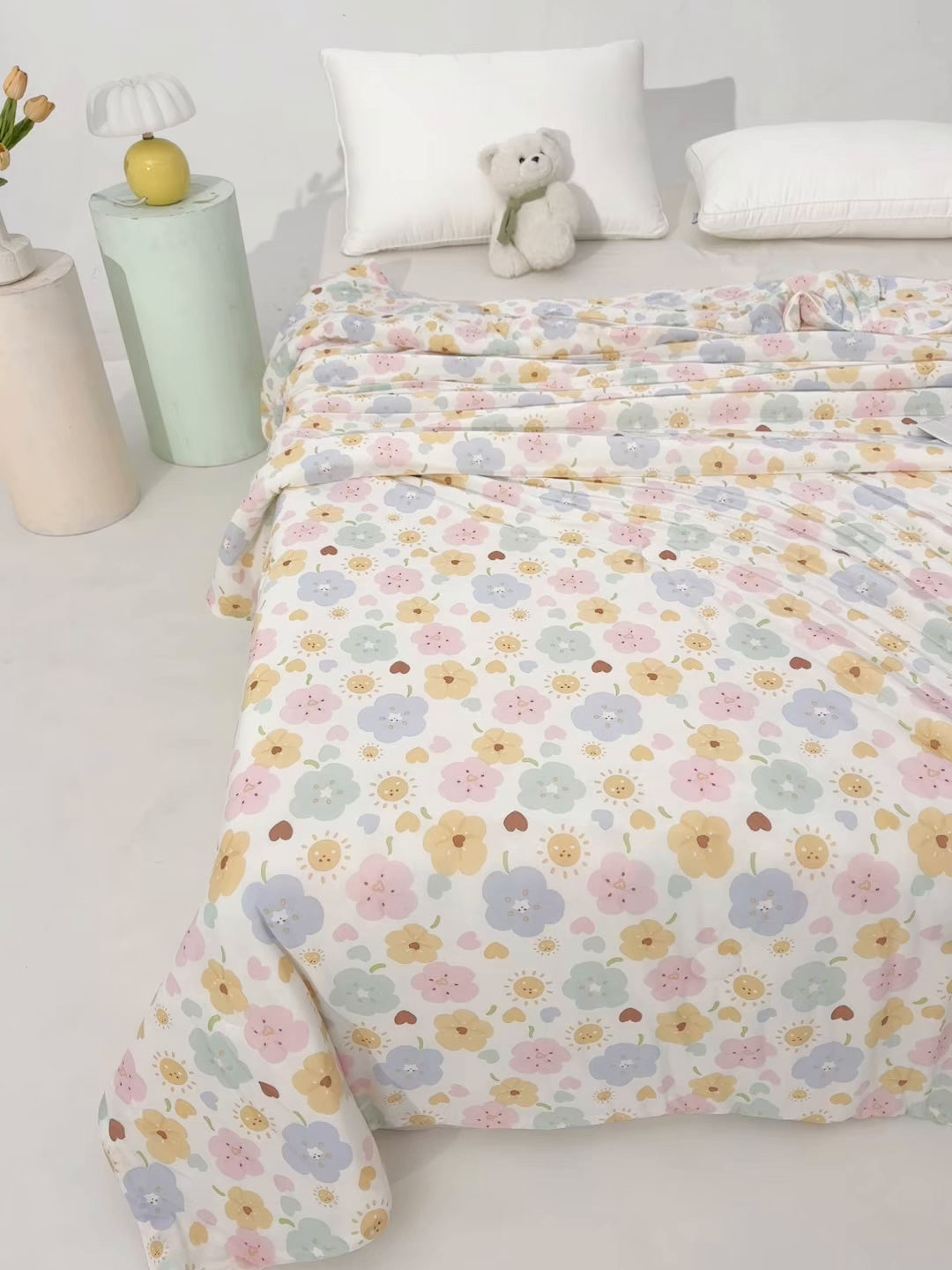 91家纺网 家纺一手货源 找家纺 天之悦家纺 2026新款网销直播热款印花冰皮小凉被夏被夏凉被空调被 芯语