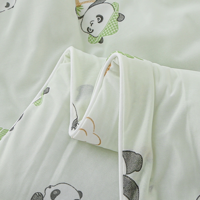 91家纺网 家纺一手货源 找家纺 天之悦家纺 2026新款网销直播热款印花冰皮小凉被夏被夏凉被空调被 熊猫