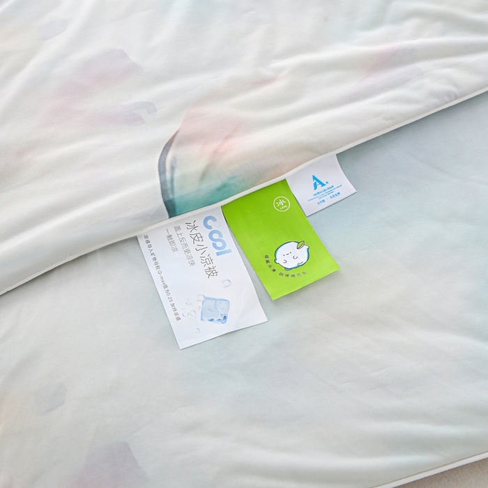 91家纺网 家纺一手货源 找家纺 天之悦家纺 2026新款网销直播热款印花冰皮小凉被夏被夏凉被空调被 郁金人生