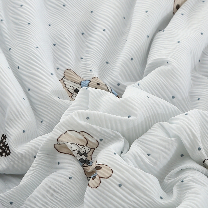 91家纺网 家纺一手货源 找家纺 天之悦家纺 2026新款网销跨境直播热款法式小香风皱皱纱冷感被夏被夏凉被空调被 伙伴