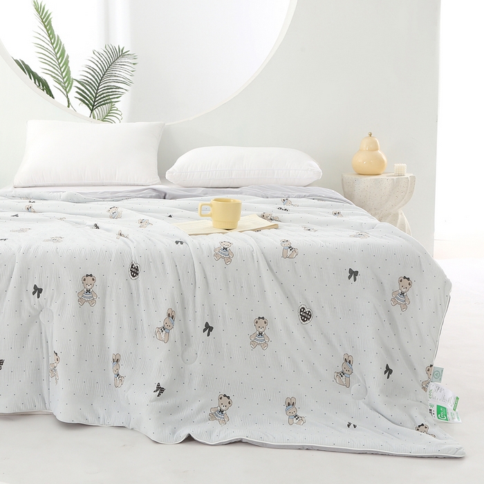 91家纺网 家纺一手货源 找家纺 天之悦家纺 2026新款网销跨境直播热款法式小香风皱皱纱冷感被夏被夏凉被空调被 伙伴