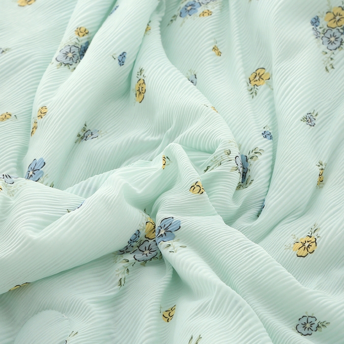 91家纺网 家纺一手货源 找家纺 天之悦家纺 2026新款网销跨境直播热款法式小香风皱皱纱冷感被夏被夏凉被空调被 小飞花