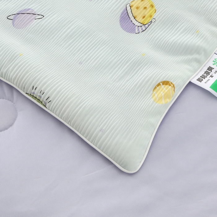 91家纺网 家纺一手货源 找家纺 天之悦家纺 2026新款网销跨境直播热款法式小香风皱皱纱冷感被夏被夏凉被空调被 星球紫