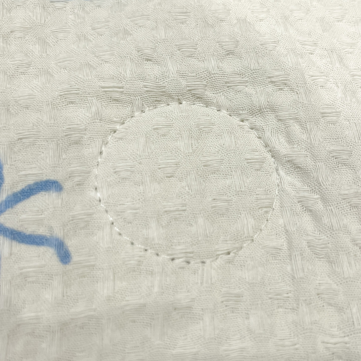 91家纺网 家纺一手货源 找家纺 一加一 2026春夏新款全棉立体华夫格数码印花大豆夏被四件套 彩虹花园