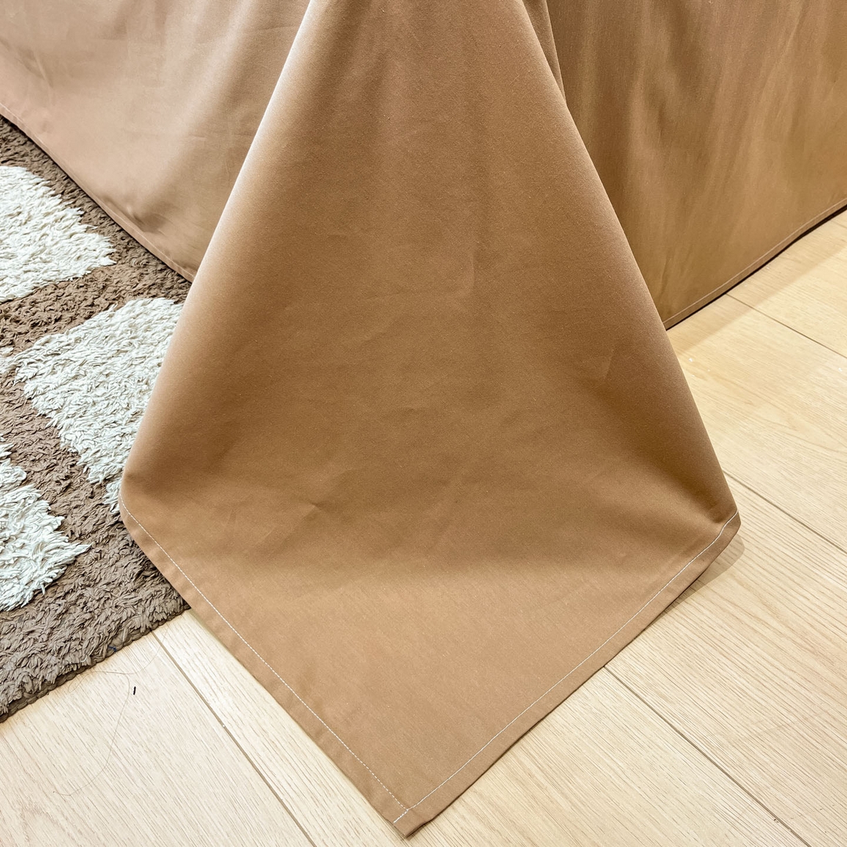 91家纺网 家纺一手货源 找家纺 一加一 2026春夏新款全棉立体华夫格数码印花大豆夏被四件套 卡布白