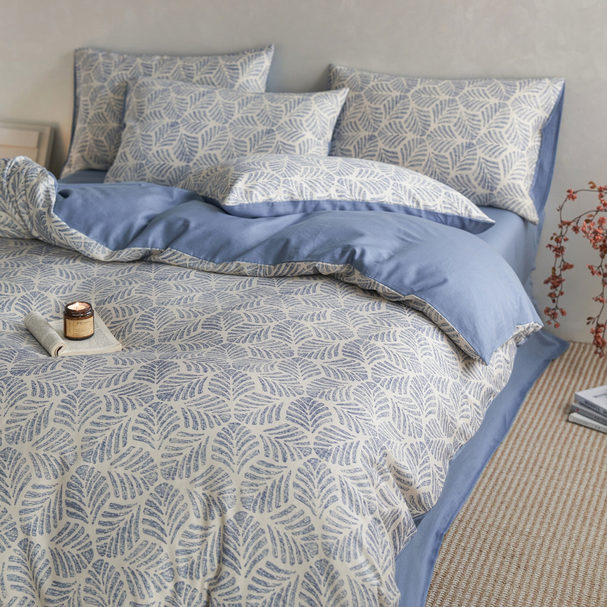 91家纺网 家纺一手货源 找家纺 （总）如一 2026新款A类复古全棉棉麻印花四件套-第二批