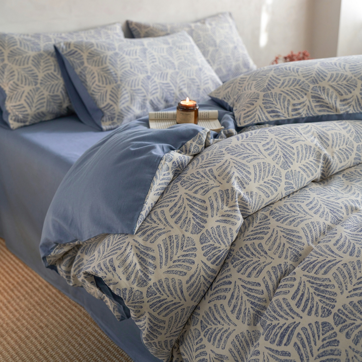 91家纺网 家纺一手货源 找家纺 （总）如一 2026新款A类复古全棉棉麻印花四件套-第二批