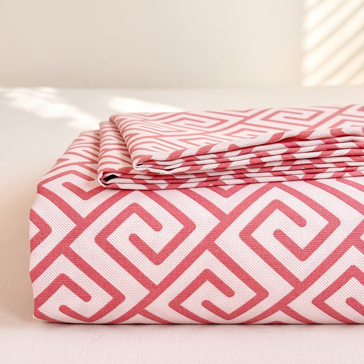 91家纺网 家纺一手货源 找家纺 （总）木易家居 2026新款原棉老粗布床单凉席三件套