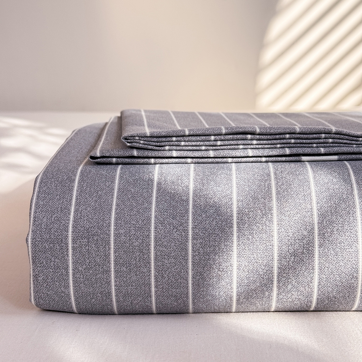 91家纺网 家纺一手货源 找家纺 （总）木易家居 2026新款原棉老粗布床单凉席三件套