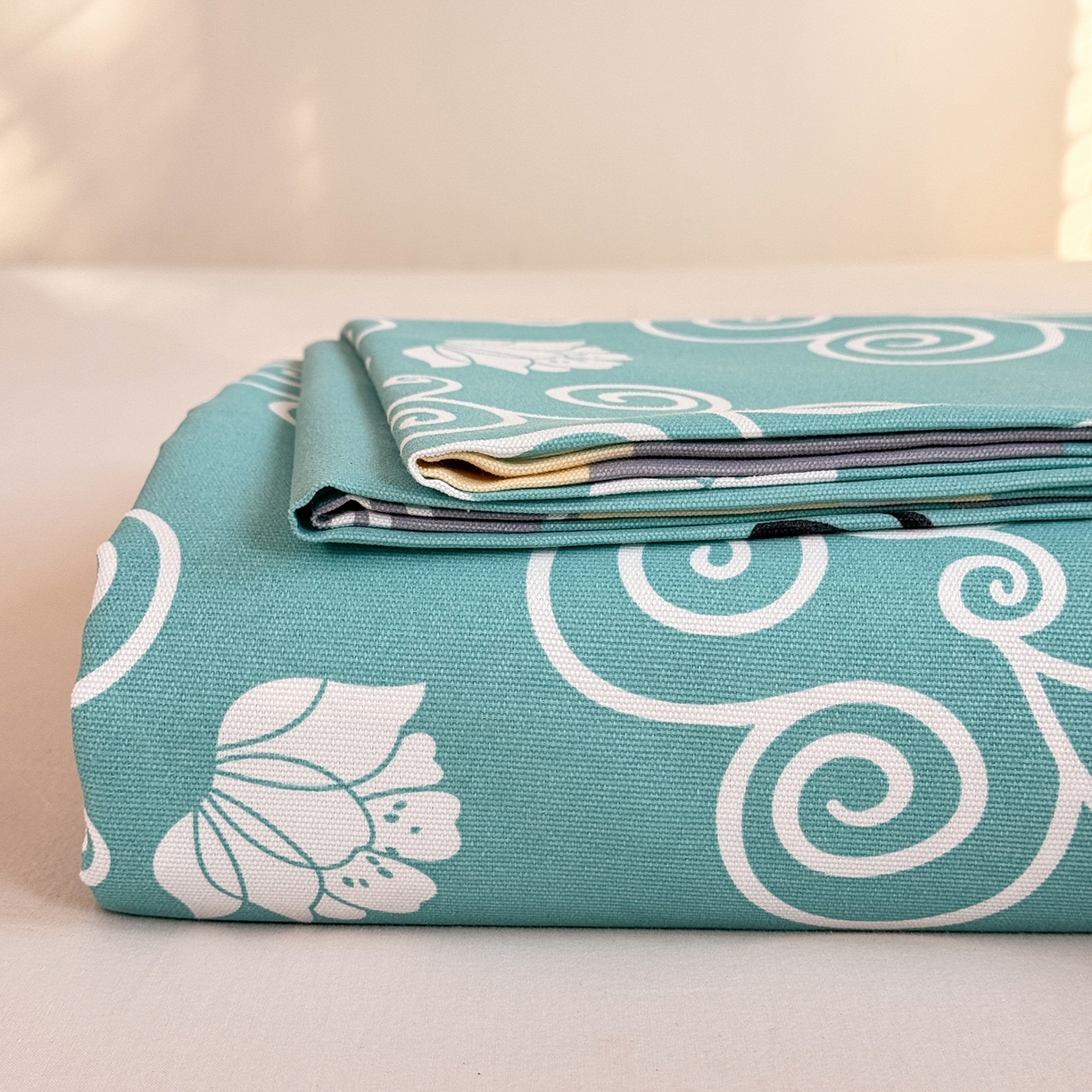 91家纺网 家纺一手货源 找家纺 （总）木易家居 2026新款原棉老粗布床单凉席三件套