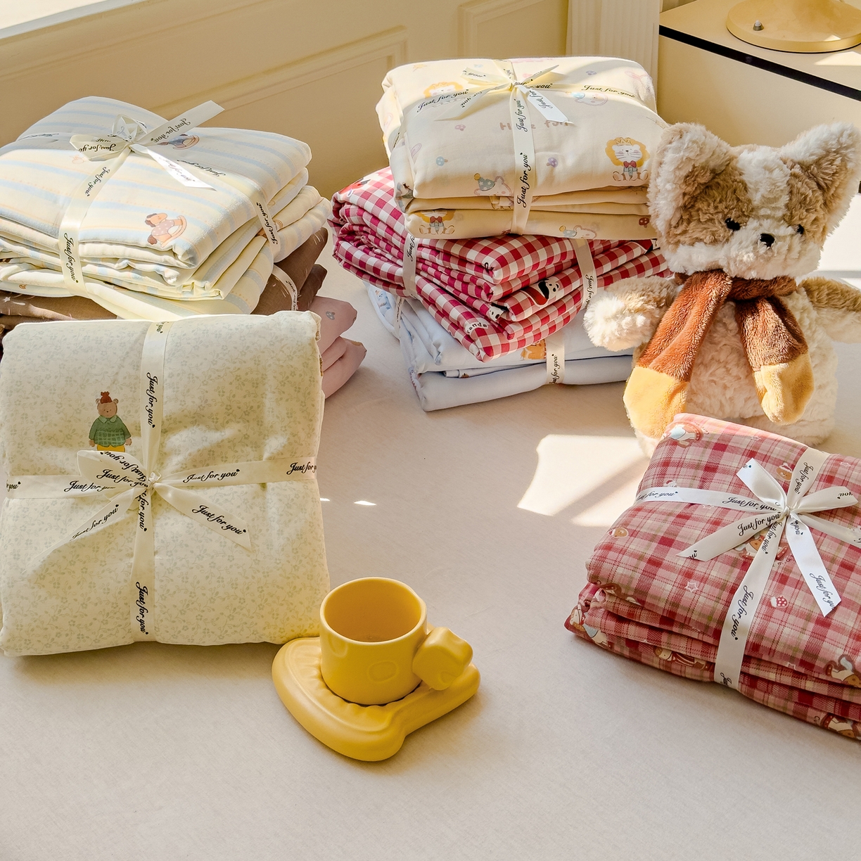 91家纺网 家纺一手货源 找家纺 （总）感遇家纺 2026春夏新款双层纱全棉纯棉系列四件套-第一批