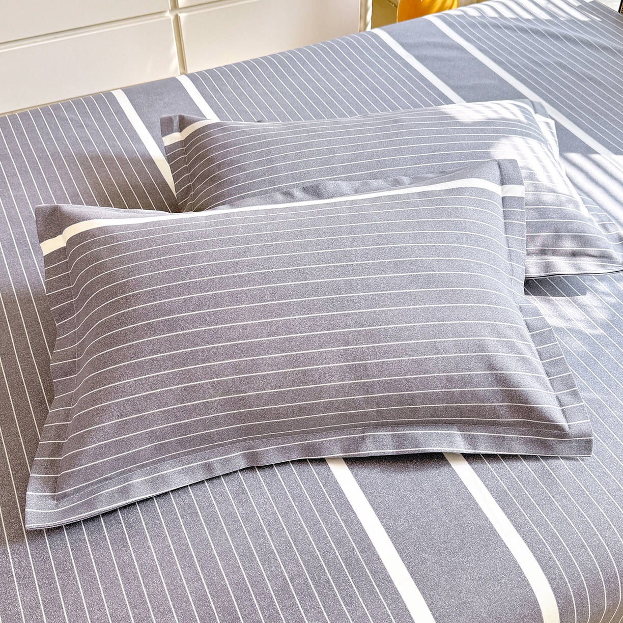 91家纺网 家纺一手货源 找家纺 木易 2026新款原棉老粗布床单凉席三件套 威廉