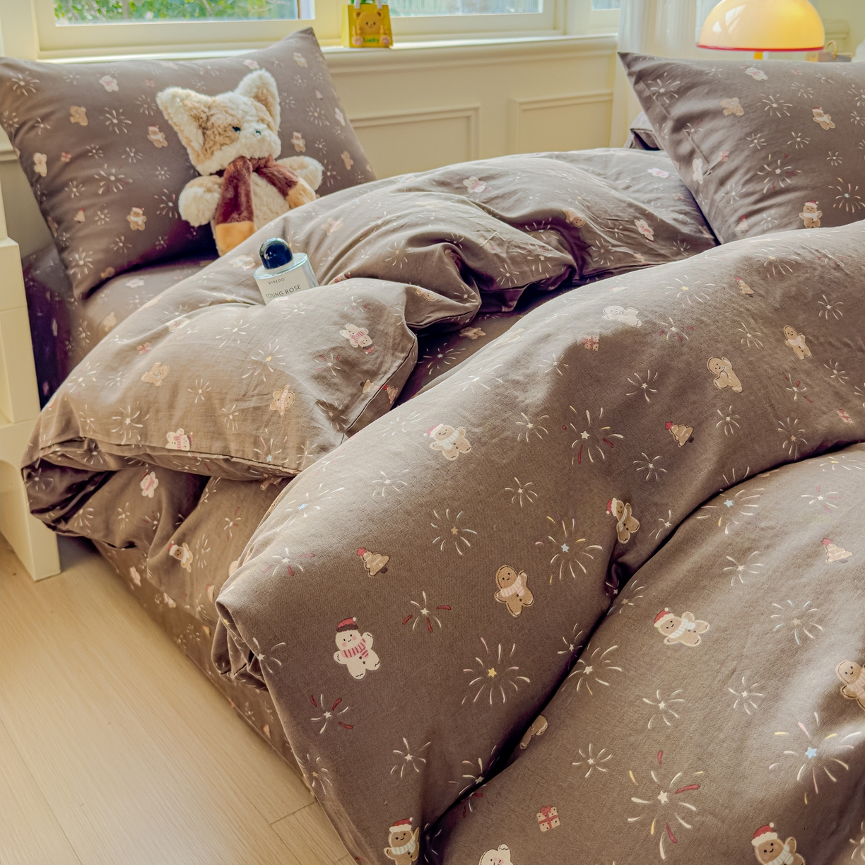 91家纺网 家纺一手货源 找家纺 （总）感遇家纺 2026春夏新款双层纱全棉纯棉系列四件套-第一批