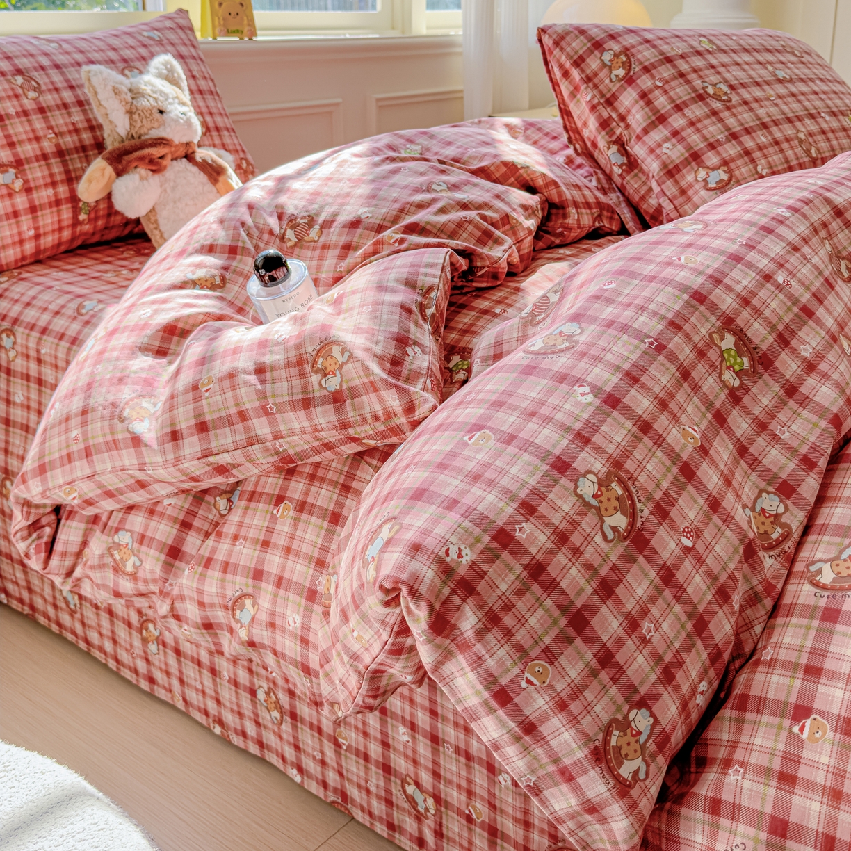 91家纺网 家纺一手货源 找家纺 （总）感遇家纺 2026春夏新款双层纱全棉纯棉系列四件套-第一批