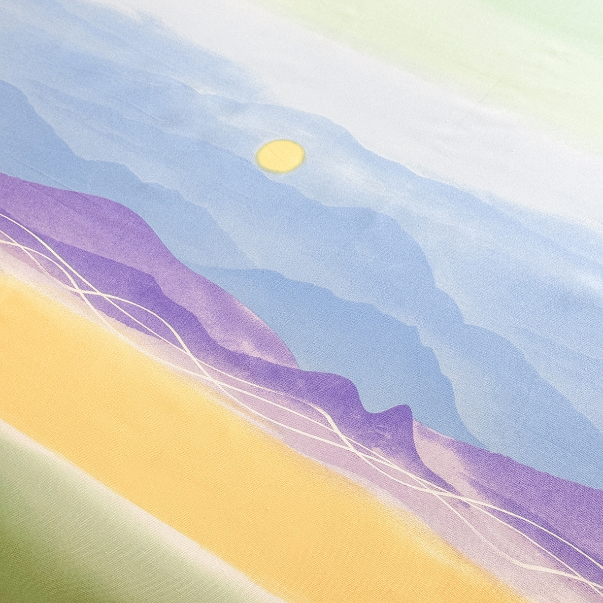 91家纺网 家纺一手货源 找家纺 木易家居 2026新款原棉老粗布床单凉席三件套 追影