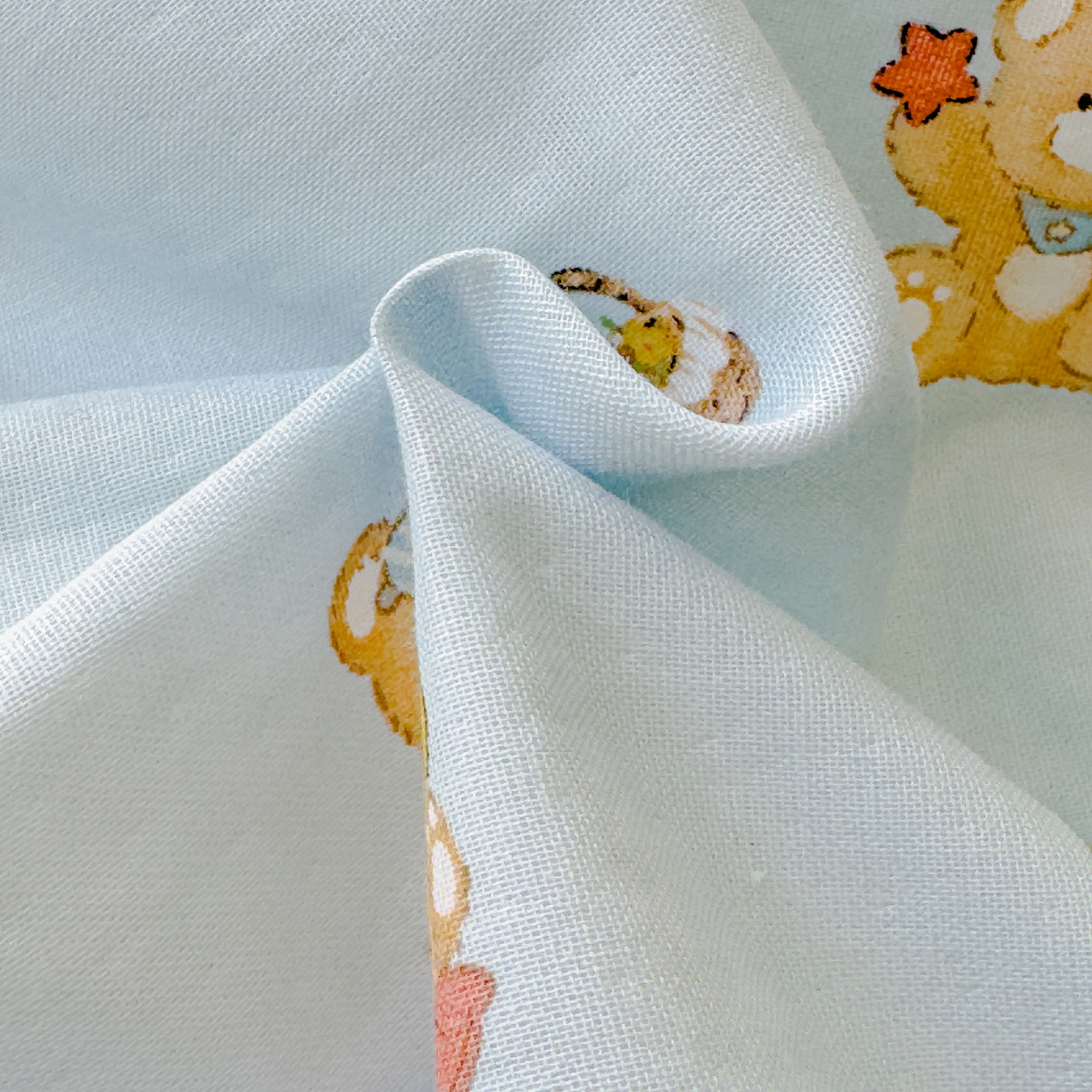 91家纺网 家纺一手货源 找家纺 感遇家纺 2026春夏新款双层纱全棉纯棉系列四件套-第一批 贝贝熊