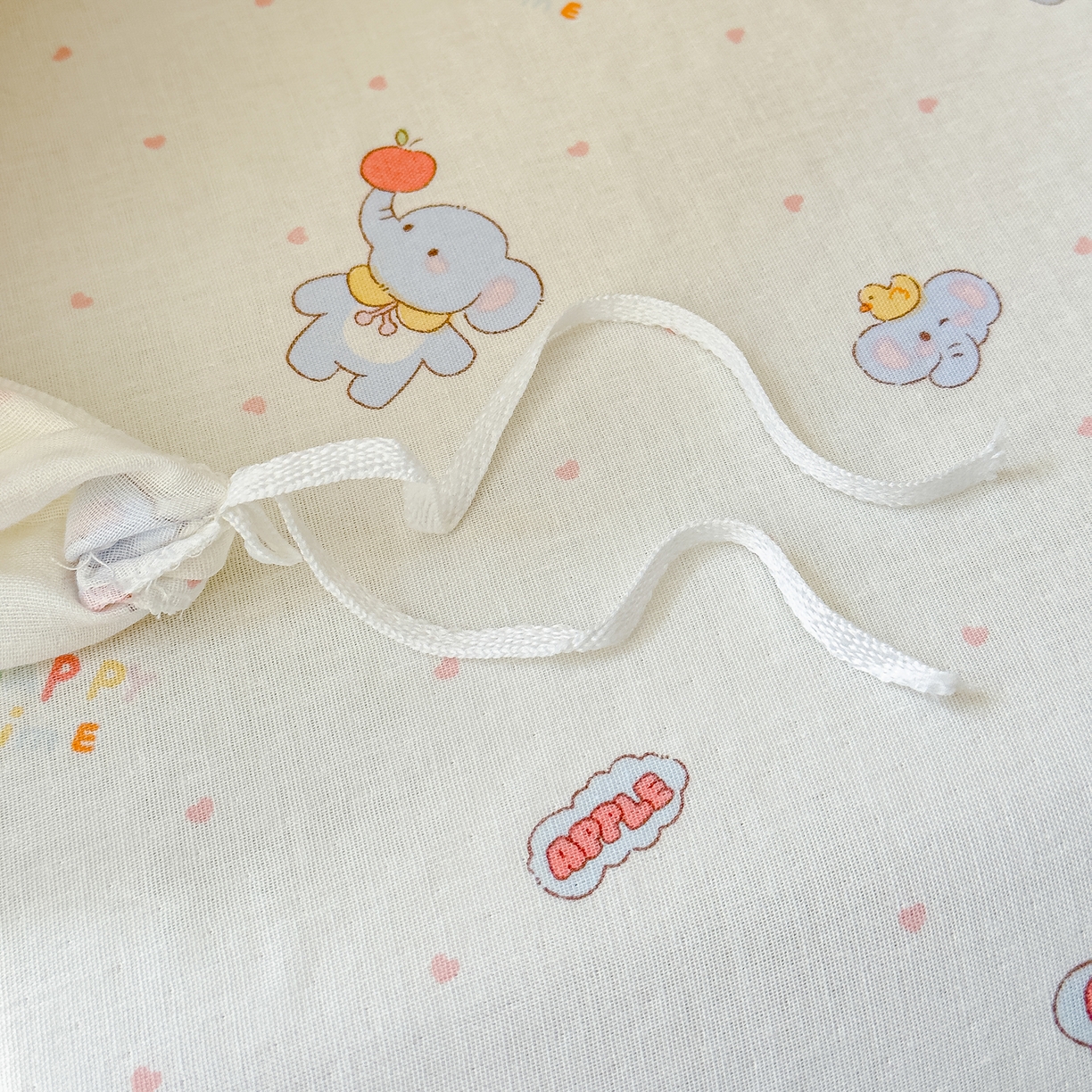 91家纺网 家纺一手货源 找家纺 感遇家纺 2026春夏新款双层纱全棉纯棉系列四件套-第一批 橙子小熊