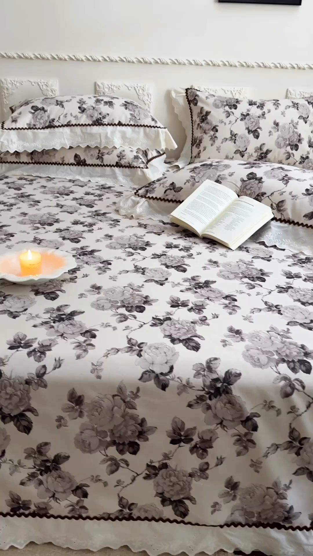 91家纺网 家纺一手货源 找家纺 乐朵家居 2026新款棉麻老粗布三件套 素暖