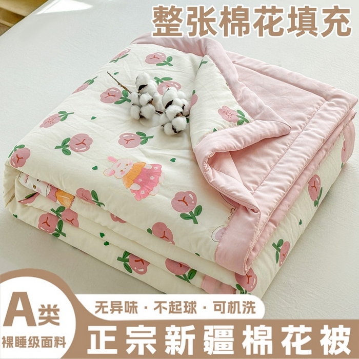 91家纺网 家纺一手货源 找家纺 （总）爱屋及屋 2026新款水洗棉印花夏被夏凉被被子被芯