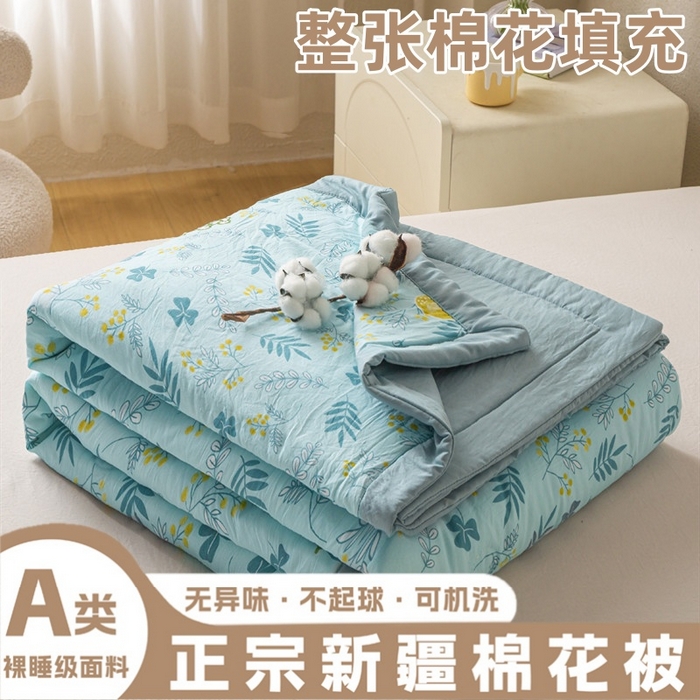 爱屋及屋 2026新款水洗棉印花夏被夏凉被被子被芯 落落繁花