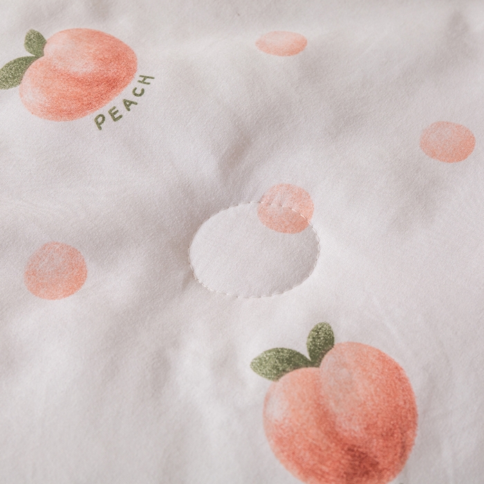 91家纺网 家纺一手货源 找家纺 爱屋及屋 2026新款水洗棉印花夏被夏凉被被子被芯 元气桃桃