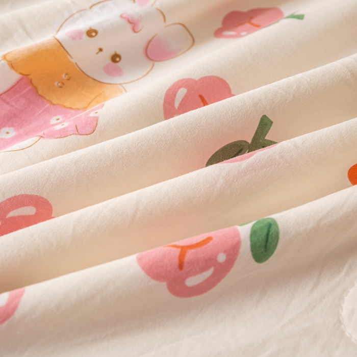 91家纺网 家纺一手货源 找家纺 爱屋及屋 2026新款水洗棉印花夏被夏凉被被子被芯 曼塔玫瑰