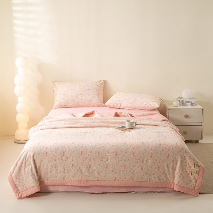 91家纺网 家纺一手货源 找家纺 爱屋及屋 2026新款水洗棉印花夏被夏凉被被子被芯 悦夏