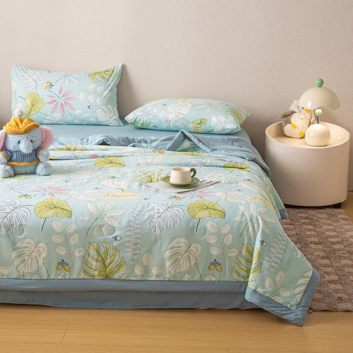 91家纺网 家纺一手货源 找家纺 爱屋及屋 2026新款水洗棉印花夏被夏凉被被子被芯 盛夏