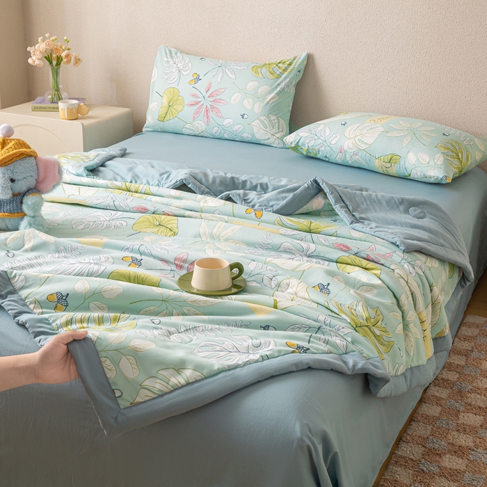 91家纺网 家纺一手货源 找家纺 爱屋及屋 2026新款水洗棉印花夏被夏凉被被子被芯 盛夏