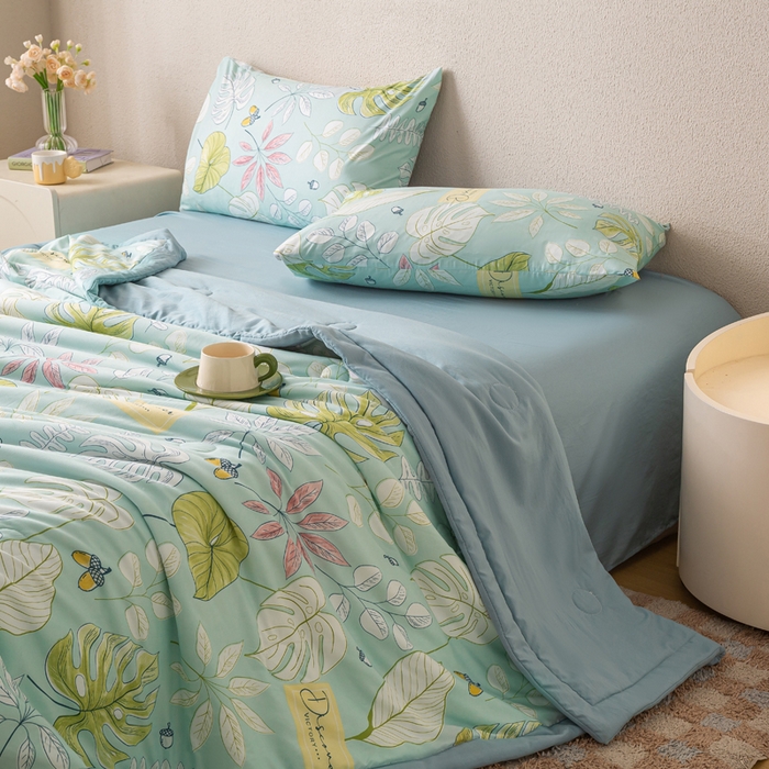 91家纺网 家纺一手货源 找家纺 爱屋及屋 2026新款水洗棉印花夏被夏凉被被子被芯 盛夏