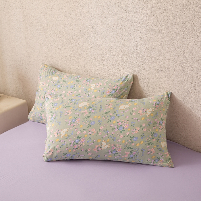 91家纺网 家纺一手货源 找家纺 爱屋及屋 2026新款水洗棉印花夏被夏凉被被子被芯 春意