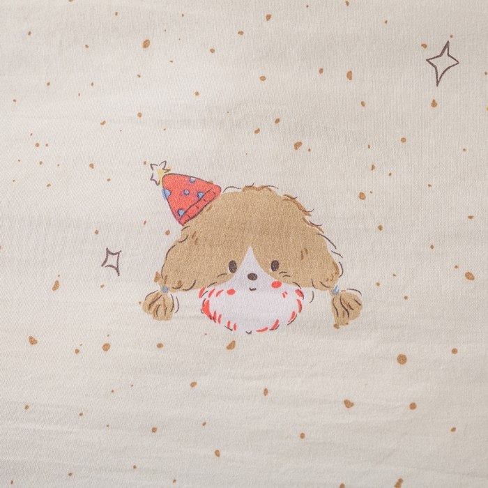 91家纺网 家纺一手货源 找家纺 爱屋及屋 2026新款水洗棉印花夏被夏凉被被子被芯 假日小狗