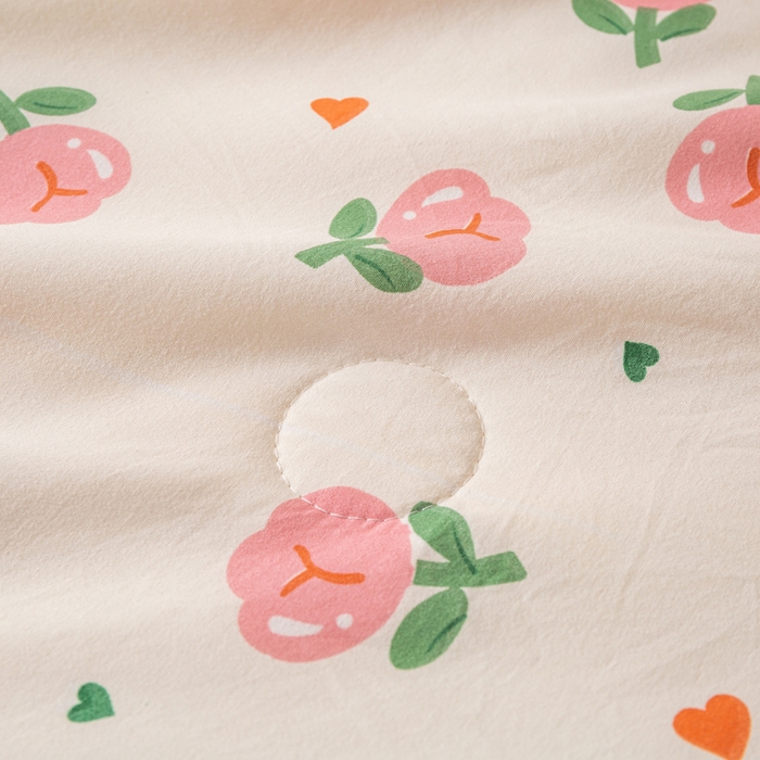 91家纺网 家纺一手货源 找家纺 爱屋及屋 2026新款水洗棉印花夏被夏凉被被子被芯 曼塔玫瑰