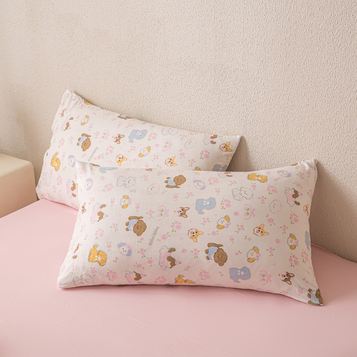 91家纺网 家纺一手货源 找家纺 爱屋及屋 2026新款水洗棉印花夏被夏凉被被子被芯 萌宠乐园