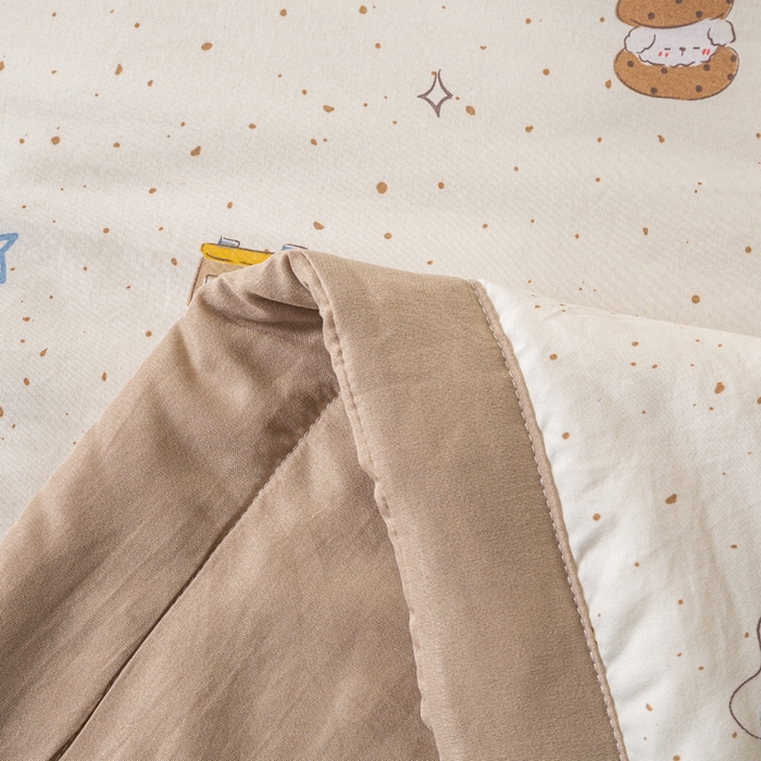 91家纺网 家纺一手货源 找家纺 爱屋及屋 2026新款水洗棉印花夏被夏凉被被子被芯 假日小狗