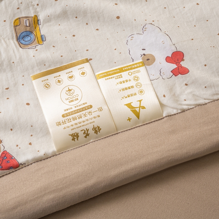 91家纺网 家纺一手货源 找家纺 爱屋及屋 2026新款水洗棉印花夏被夏凉被被子被芯 假日小狗