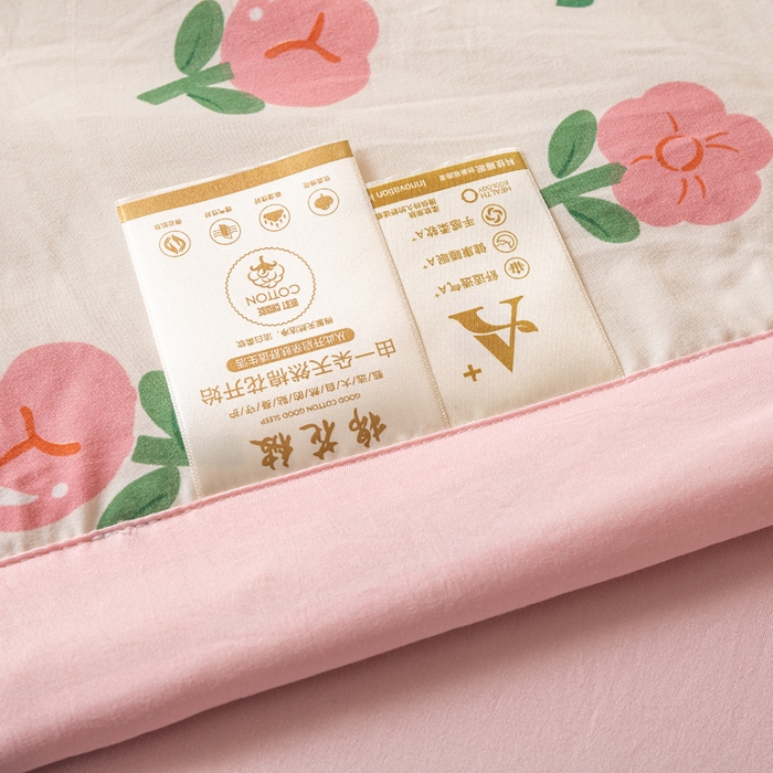 91家纺网 家纺一手货源 找家纺 爱屋及屋 2026新款水洗棉印花夏被夏凉被被子被芯 曼塔玫瑰