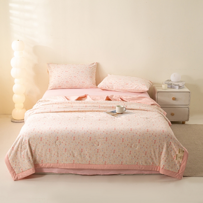 91家纺网 家纺一手货源 找家纺 爱屋及屋 2026新款水洗棉印花夏被夏凉被被子被芯 悦夏