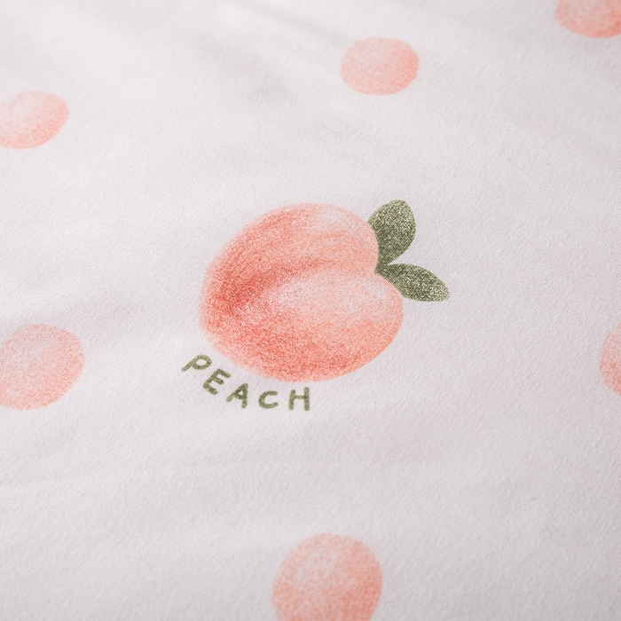 91家纺网 家纺一手货源 找家纺 爱屋及屋 2026新款水洗棉印花夏被夏凉被被子被芯 元气桃桃