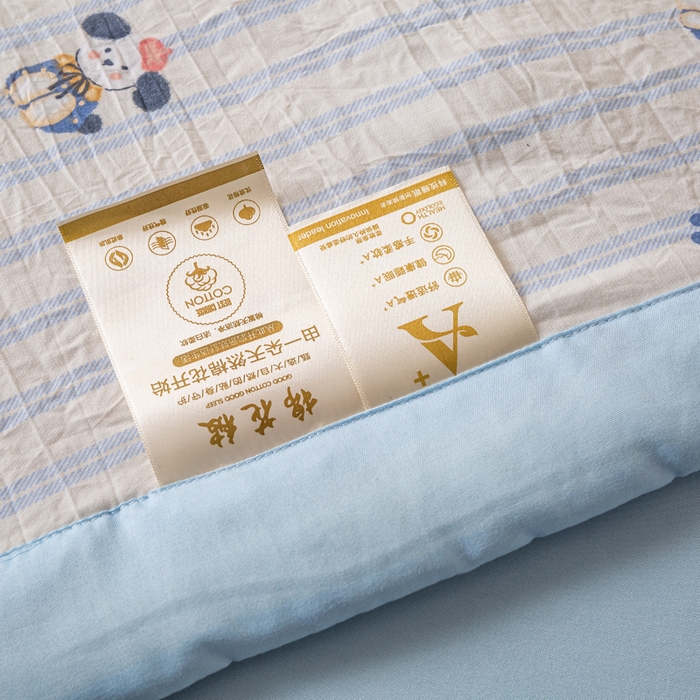 91家纺网 家纺一手货源 找家纺 爱屋及屋 2026新款水洗棉印花夏被夏凉被被子被芯 蛋糕小狗