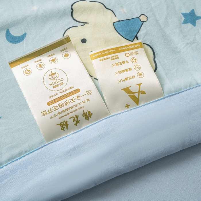 91家纺网 家纺一手货源 找家纺 爱屋及屋 2026新款水洗棉印花夏被夏凉被被子被芯 星月小狗