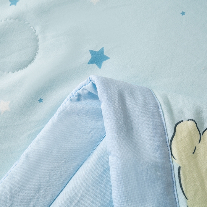 91家纺网 家纺一手货源 找家纺 爱屋及屋 2026新款水洗棉印花夏被夏凉被被子被芯 星月小狗