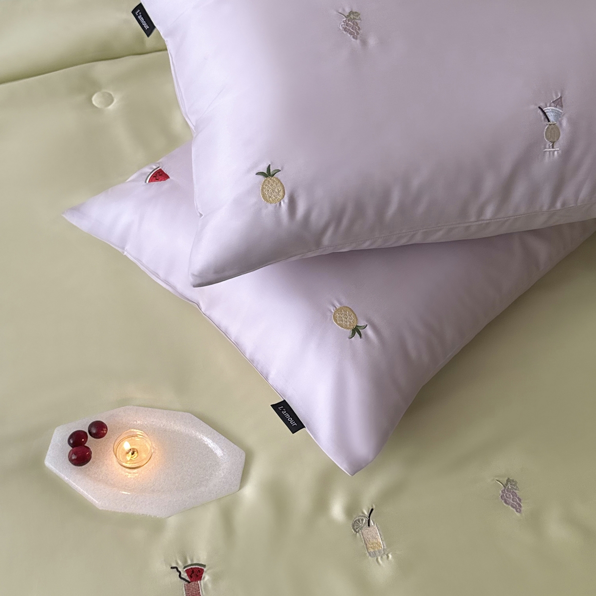 91家纺网 家纺一手货源 找家纺 （总）鹿班家居 2026夏季新品60S兰精天丝刺绣夏被系列-夏日缤纷（标准会员-20元）