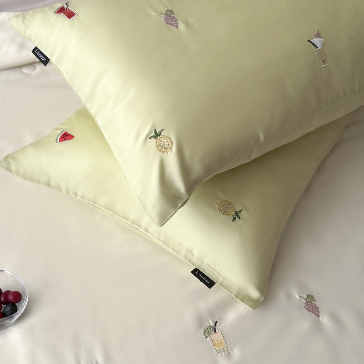 91家纺网 家纺一手货源 找家纺 鹿班家居 2026夏季新品60S兰精天丝刺绣夏被系列-夏日缤纷（标准会员-20元） 夏日缤纷-绿白紫