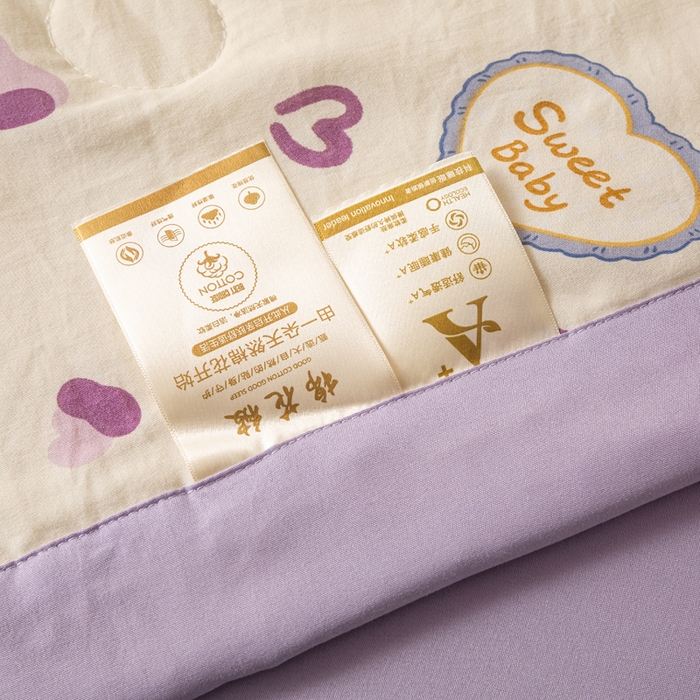 91家纺网 家纺一手货源 找家纺 爱屋及屋 2026新款水洗棉印花夏被夏凉被被子被芯 豹纹小熊