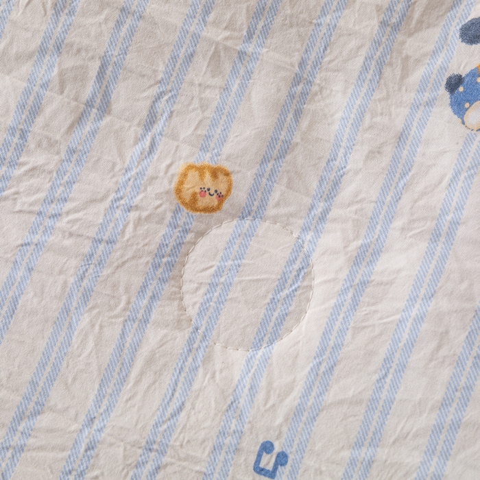 91家纺网 家纺一手货源 找家纺 爱屋及屋 2026新款水洗棉印花夏被夏凉被被子被芯 蛋糕小狗