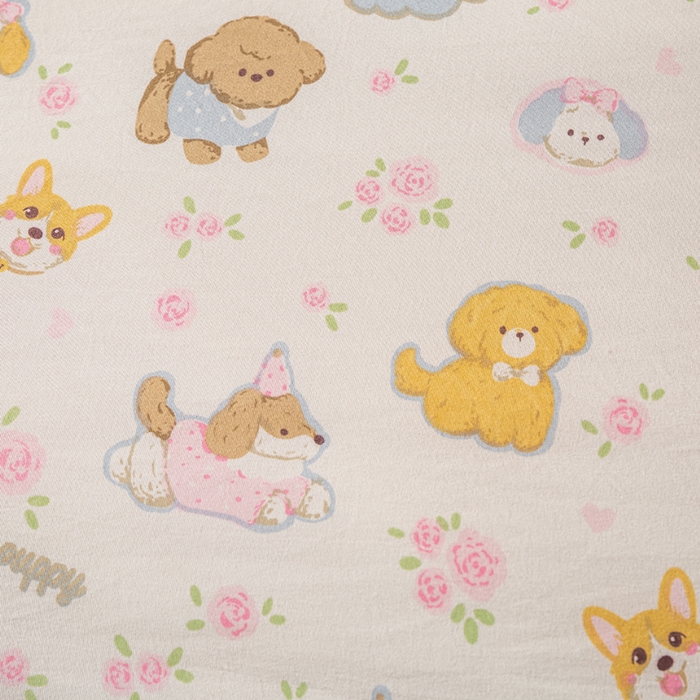 91家纺网 家纺一手货源 找家纺 爱屋及屋 2026新款水洗棉印花夏被夏凉被被子被芯 萌宠乐园