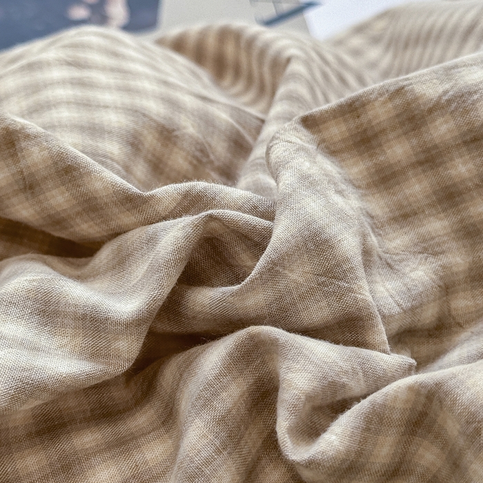 91家纺网 家纺一手货源 找家纺 梦依依 2026新款全棉色织水洗棉拉链款单品被套 琥珀灰